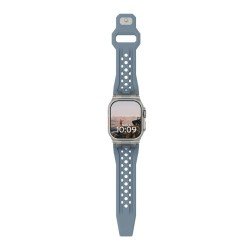 UAG Monarch Strap, cloud blue/titanium - Apple Watch 49mm/45mm/44mm/42mm