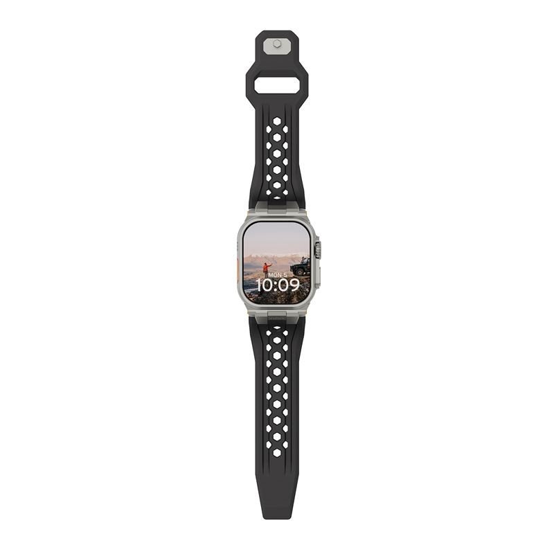 UAG Monarch Strap, black/titanium - Apple Watch 49mm/46mm/45mm/44mm/42mm