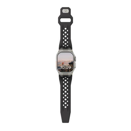 UAG Monarch Strap, black/titanium - Apple Watch 49mm/46mm/45mm/44mm/42mm