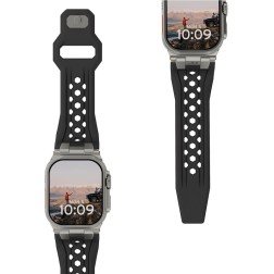 UAG Monarch Strap, black/titanium - Apple Watch 49mm/46mm/45mm/44mm/42mm