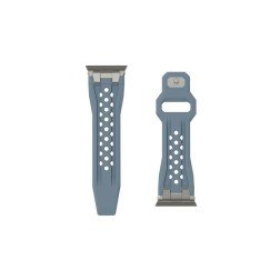 UAG Monarch Strap, cloud blue/titanium - Apple Watch 49mm/45mm/44mm/42mm