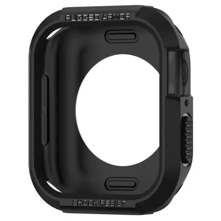 Spigen Rugged Armor, musta - Apple Watch 45mm/44mm