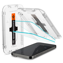 Spigen Glass tR EZ Fit 2 Pack, Transparency Sensor Protection - iPhone 14 Pro Max