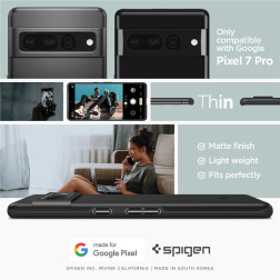 Spigen Thin Fit, black - Google Pixel 7 Pro