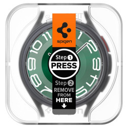 Spigen Glass tR EZ Fit 2 Pack - Samsung Galaxy Watch6 Classic 47mm