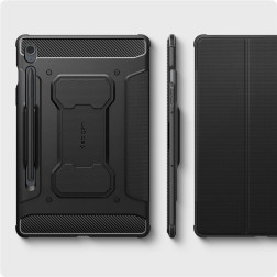 Spigen Rugged Armor Pro, black - Samsung Galaxy Tab S9 FE 2023