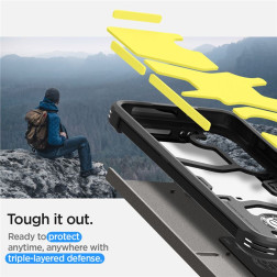 Spigen Tough Armor, gunmetal - Samsung Galaxy S24+