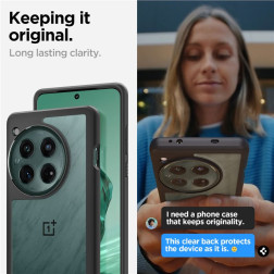 Spigen Ultra Hybrid, matte black - OnePlus 12