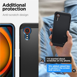Spigen Tough Armor, black - Samsung Galaxy XCover 7