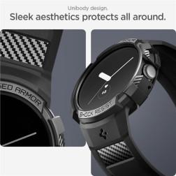 Spigen Rugged Armor Pro, black - Google Pixel Watch/Watch 2