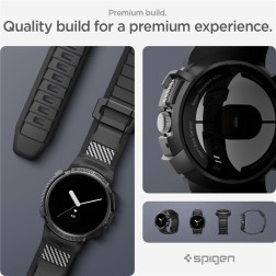 Spigen Rugged Armor Pro, black - Google Pixel Watch/Watch 2