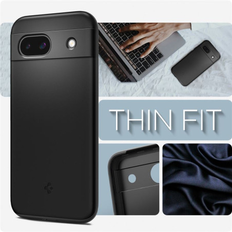 Spigen Thin Fit, melns - Google Pixel 8a