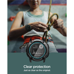 Spigen Glass tR EZ Fit 2 Pack - Garmin Instinct 2X Solar