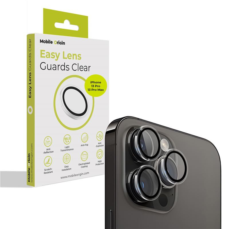 Mobile Origin Easy Lens guards, clear - iPhone 13 Pro/13Pro Max