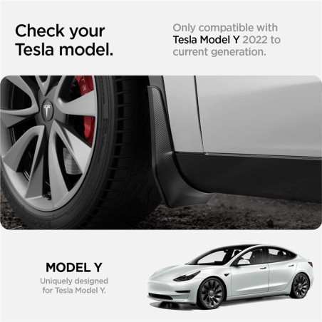 Spigen Tesla Mud Flaps, black - Tesla Model Y