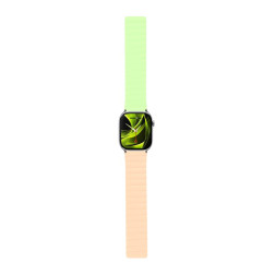 Mobile Origin Magnetic Watch Strap II, pink/light green - Apple Watch 49mm/46mm/45mm/44mm