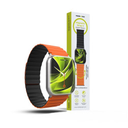 Mobile Origin Magnetic Watch Strap II, orange/black - Apple Watch 49mm/46mm/45mm/44mm