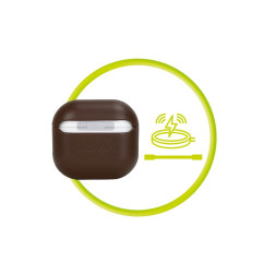 Mobile Origin Leather Case, brown - AirPods 4