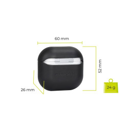 Mobile Origin Leather Case, black - AirPods 4
