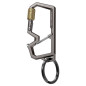 Spigen Carabiner With Key Ring 2nd Gen 1 Pack, gunmetal
