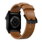 Nomad Modern Band - english tan leather, black hardware - AW 46mm/49mm Nomad Modern Band - english tan leather, black hardware - AW 46mm/49mm