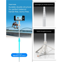 Spigen Selfie Stick MagSafe+ Tripod, dune beige