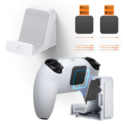 Spigen Mount Wall Stands 2 Pack, white - Playstation / XBOX / Nintendo Switch Pro controllers