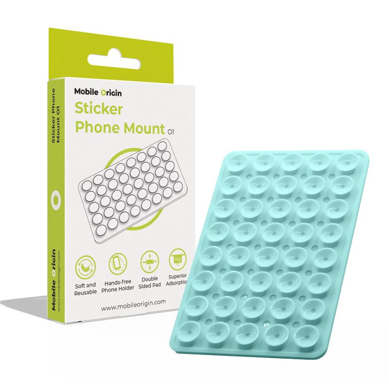 Mobile Origin Sticker Phone Mount O1, baby blue