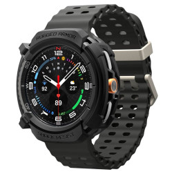 Spigen Rugged Armor, matte black - Galaxy Watch 8 Classic (46mm)