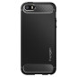 Spigen Rugged Armor, black - iPhone SE 2016/5s/5
