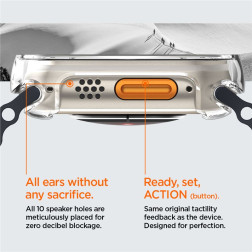 Spigen Ultra Hybrid, clear - Apple Watch Ultra 2/Ultra 49mm