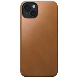 Nomad Modernus odinis dėklas, angliška ruda - iPhone 15 Plus