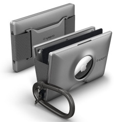 Spigen Wallet S Card Holder with Card Key Ring, gunmetal - AirTag