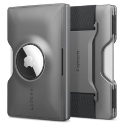 Spigen Wallet S Card Holder with Card Key Ring, gunmetal - AirTag