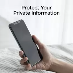 Spigen AlignMaster -näytönsuojalasi, yksityisyyssuojalla, 1 kpl - iPhone 11