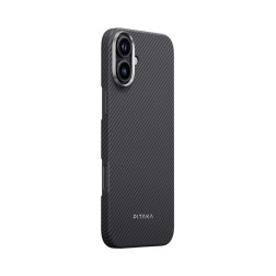 Pitaka Ultra-Slim Case, Black/Grey Twill - iPhone 16 Plus