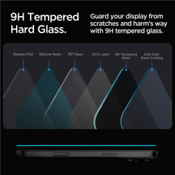 Spigen Glass tR EZ Fit (Privacy) 2 Pack, transparency -Â iPhoneÂ 17/16 Pro / 17