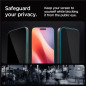 Spigen Glass tR EZ Fit (Privacy) 2 Pack, transparency -Â iPhoneÂ 17/16 Pro / 17