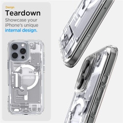 Spigen Ultra Hybrid MagSafe, zero one white - iPhone 16 Pro Max