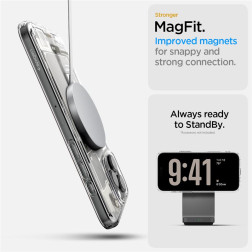 Spigen Ultra Hybrid MagSafe, zero one natural titanium - iPhone 16 Pro Max