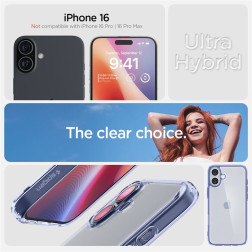 Spigen Ultra Hybrid, sky crystal - iPhone 16