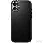 Nomad Modern Leather case, black - iPhone 16 Plus