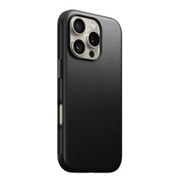 Nomad Modern Leather case, black - iPhone 16 Pro