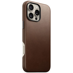 Nomad Traditional Leather case, brown, iPhone 16 Pro Max