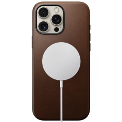 Nomad Modern Leather case, brown - iPhone 16 Pro Max