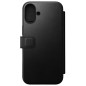 Nomad Modern Leather Folio, black - iPhone 16 Plus
