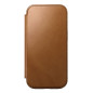 Nomad Modern Leather Folio, english Tan-C - iPhone 16 Pro