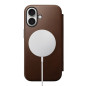 Nomad Modern Leather Folio, brown - iPhone 16