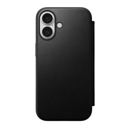 Nomad Modern Leather Folio, black - iPhone 16