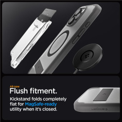 Spigen Ultra Hybrid S MagSafe, frost gray - iPhone 16 Pro